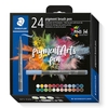 Staedtler Pigment Arts Brush Pen Basic Assorted Pack of 24