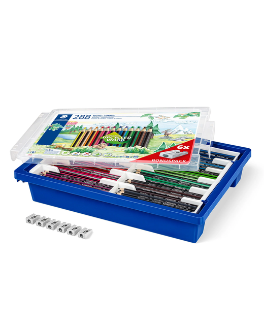 Staedtler Noris Coloured Pencil Assorted Tub of 288
