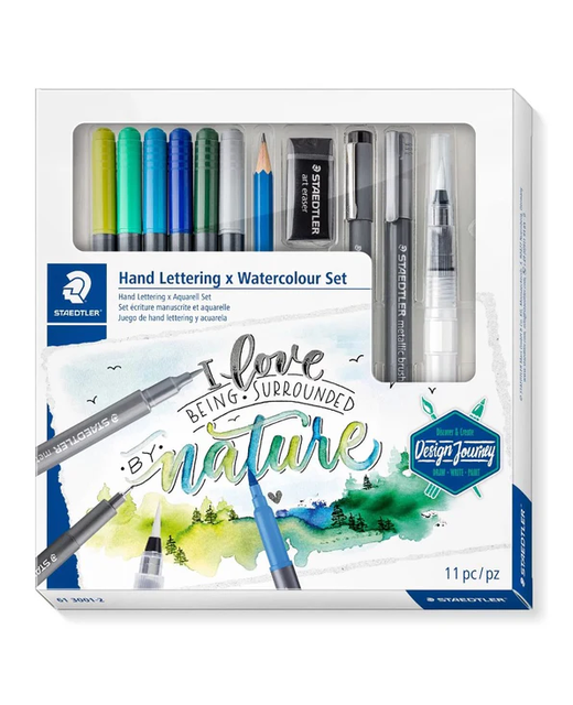 Mixed Hand lettering & Watercolour Set Staedtler Design Journey 