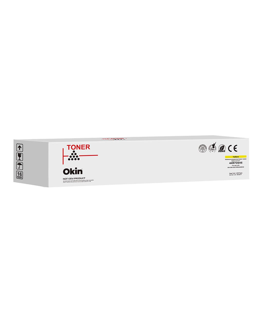 OKIN Compatible OKI C301 C321 MC342 Yellow Toner Cartridge (44973545)
