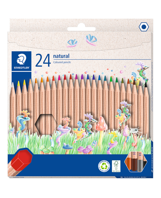 Colour Pencil Natural Staedtler Assorted Pack of 24
