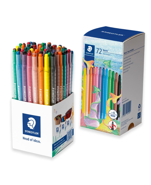 Wax Crayons Staedtler Noris Twister Assorted Box of 72