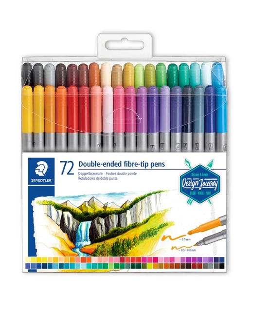Double-ended Fibre-tip Pens Staedtler Design Journey Assorted Pack of 72