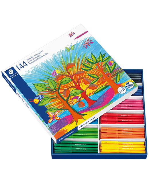 Fibre-tip Pens Staedtler Noris 325 1.0mm Assorted Box of 144