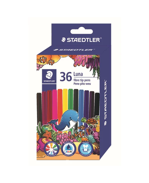 FELT TIP PENS STAEDTLER LUNA FIBRE 36 PACK