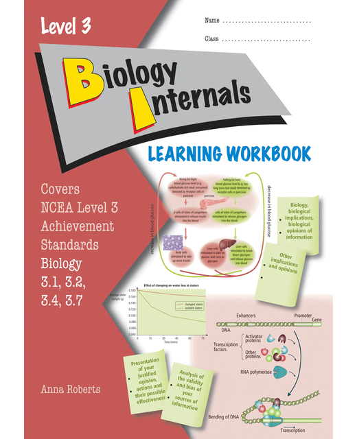 LWB Level 3 Biology Internals 3.1, 3.2, 3.4, 3.7 Learning Workbook
