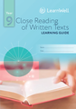 LG Year 9 Close Reading of Written Texts Learning Guide