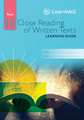 LG Year 10 Close Reading of Written Texts Learning Guide