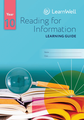 LG Year 10 Reading for Information Learning Guide