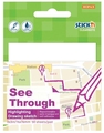 Stick'n Clearnotes Transparent 76x76mm 50 Sheets White