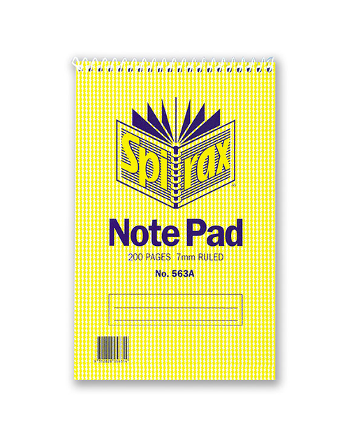 SPIRAX NOTE PAD 563A REPORTERS 200 PAGE