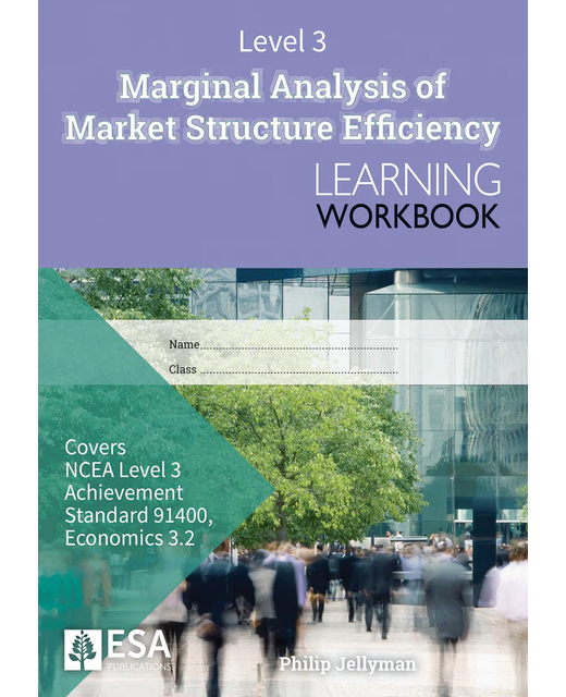 LWB Level 3 Marginal Analysis of Market Structure Efficiency 3.2 Learning Workbook