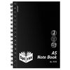 SPIRAX NOTEBOOK A5 PP 200 PAGE BLACK COVER