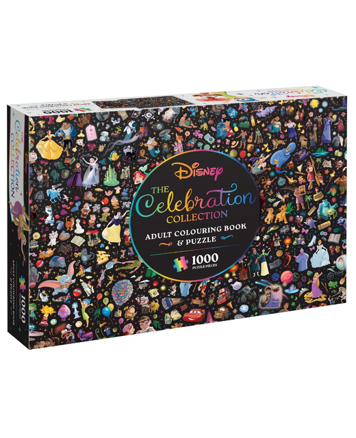 Disney The Celebration Collection - Adult Colouring Book and 1000 Piece Puzzle 
