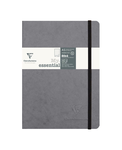 MY ESSENTIAL NOTEBOOK A5 DOTTED GREY