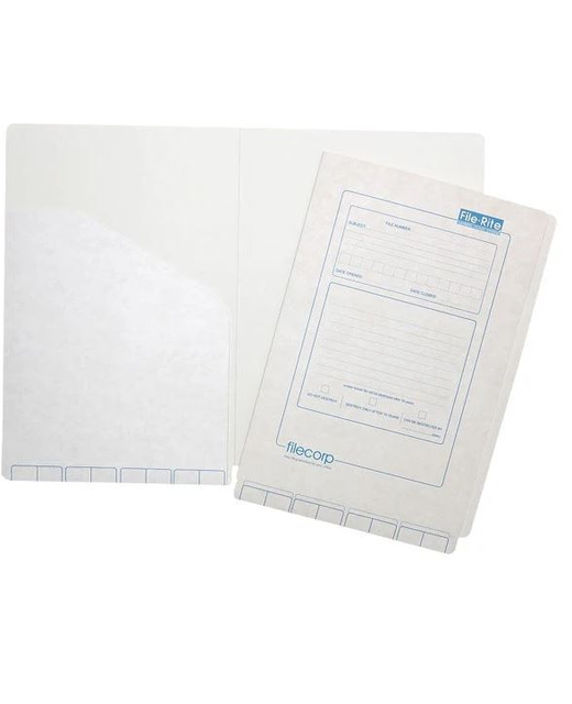 FILECORP FILE RITE STANDARD FILE WITH LEFT HAND POCKET SINGLES