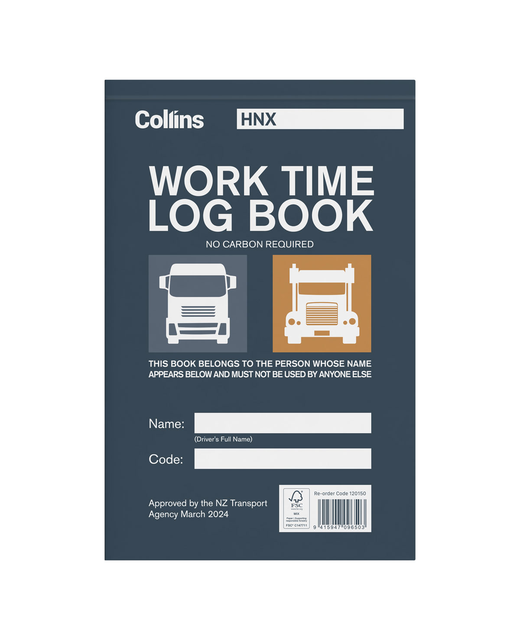LOG BOOK COLLINS WORK TIME A5 50PG