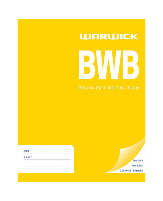 WARWICK EXERCISE BOOK BWB 7MM 32LF