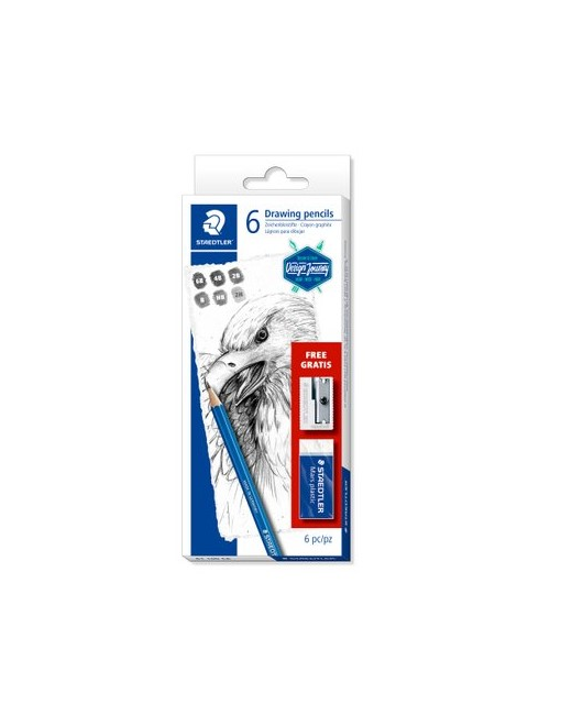 Drawing Set Staedtler Lumograph Quality Pack of 6