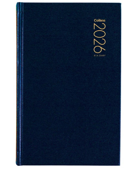 DIARY 2026 Collins Diary 81A Navy Even Year