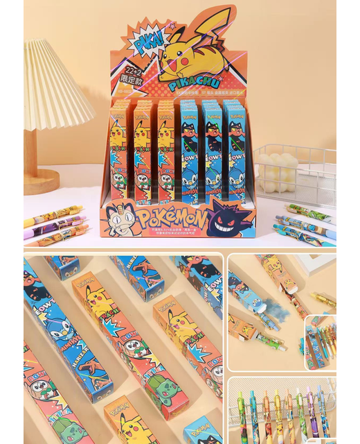 Pokemon Themed Retractable Gel Pens 
