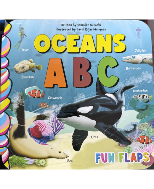 OCEANS ABC FUN FLAPS BOARD BOOK
