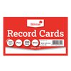 SILVINE RECORD CARDS 5X3 PLAIN