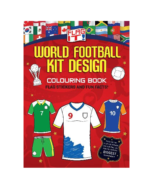 Flag It! World Football Kit Design Colouring Book