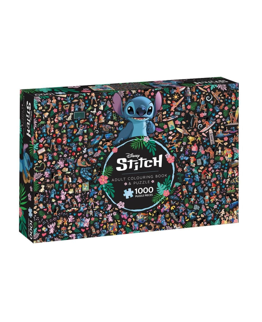 Stitch - Adult Colouring Book and 1000 Piece Puzzle