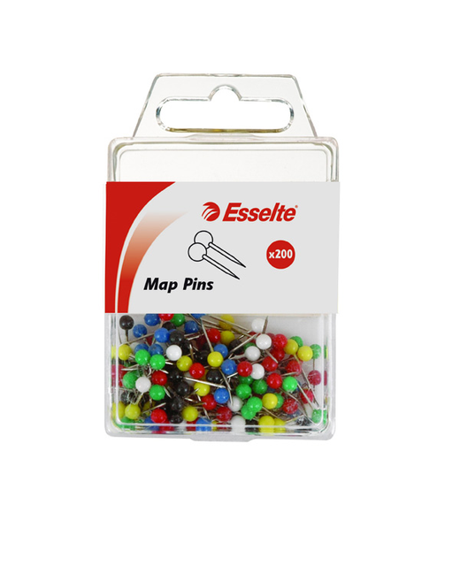 ESSELTE PINS MAP ASSORTED