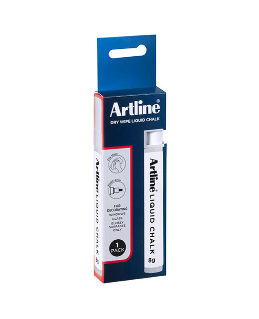 ARTLINE LIQUID CHALK DRY WIPE WHITE 4MM