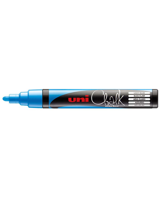 UNI CHALK MARKER 1.8-2.5MM BULLET TIP BLUE