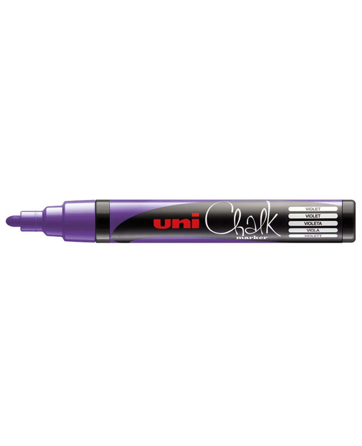 UNI CHALK MARKER 1.8-2.5MM BULLET TIP VIOLET