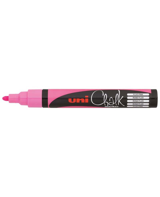 UNI CHALK MARKER 1.8-2.5MM BULLET TIP PINK