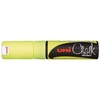 UNI CHALK MARKER 8MM CHISEL TIP YELLOW