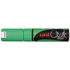 UNI CHALK MARKER 8MM CHISEL TIP GREEN