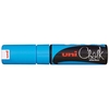 UNI CHALK MARKER 8MM CHISEL TIP LIGHT BLUE