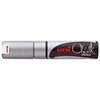 UNI CHALK MARKER 8MM CHISEL TIP SILVER 