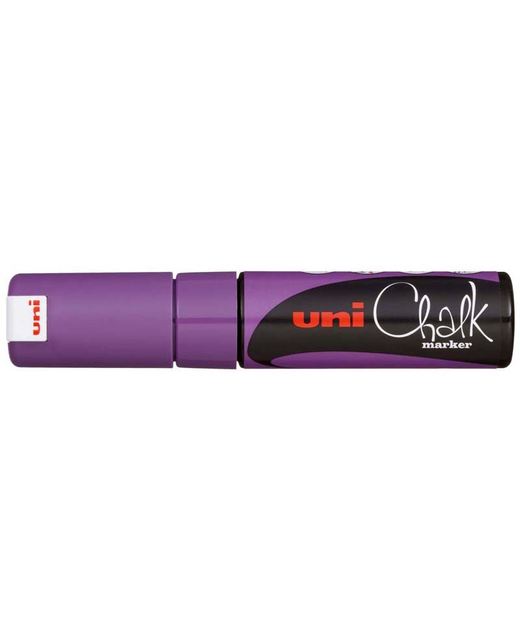 UNI CHALK MARKER 8MM CHISEL TIP VIOLET