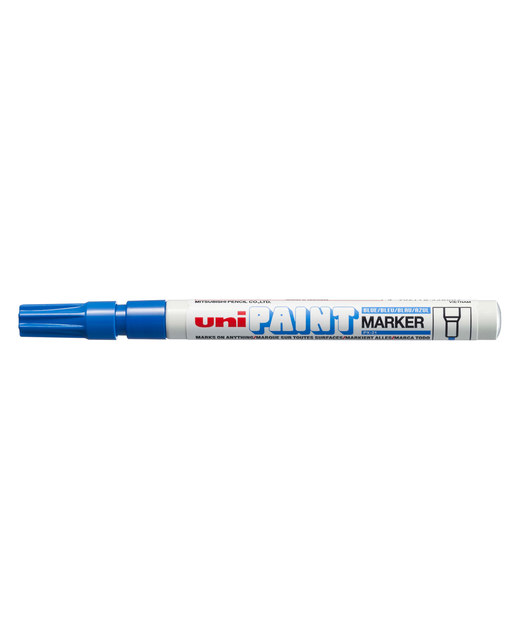 UNI PAINT MARKER 1.2MM BULLET TIP BLUE PX-21