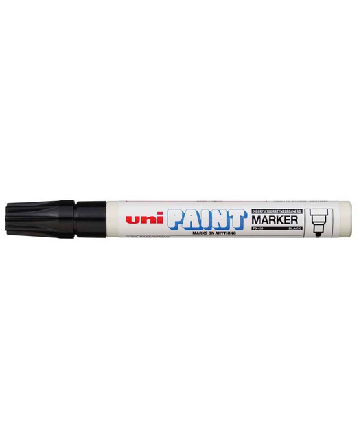 UNI PAINT MARKER 2.8MM BULLET TIP BLACK PX-20