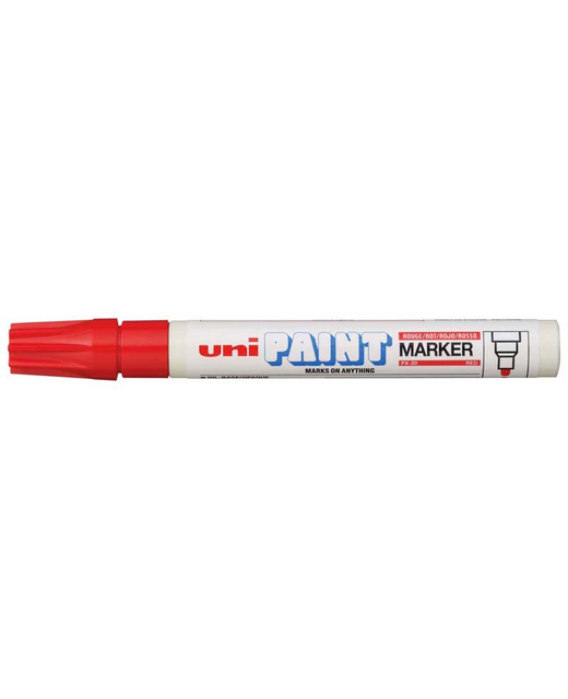 UNI PAINT MARKER 2.8MM BULLET TIP RED PX-20