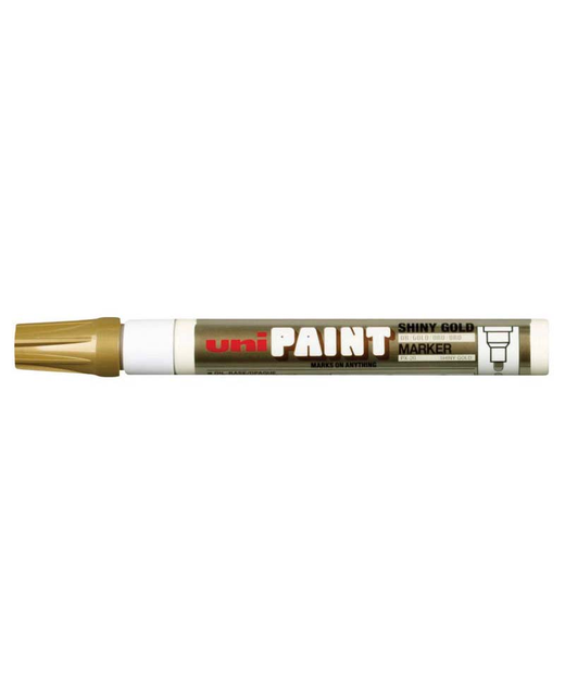 UNI PAINT MARKER 2.8MM BULLET TIP SHINY GOLD PX-20