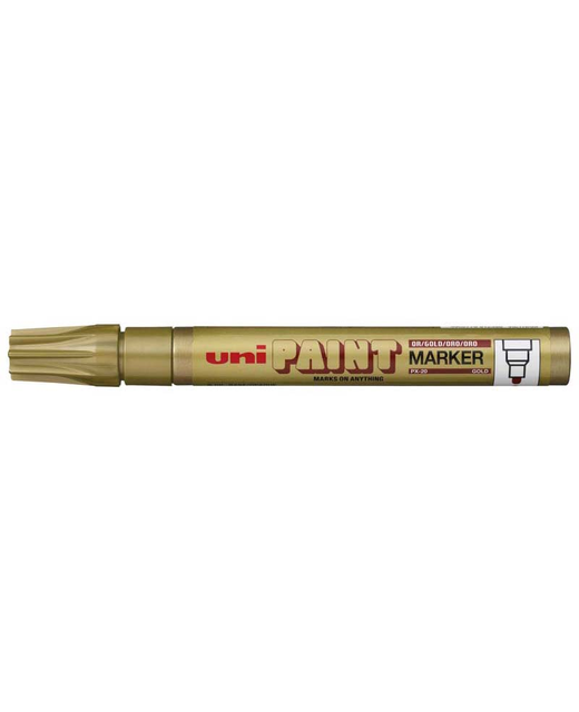 UNI PAINT MARKER 2.8MM BULLET TIP GOLD PX-20