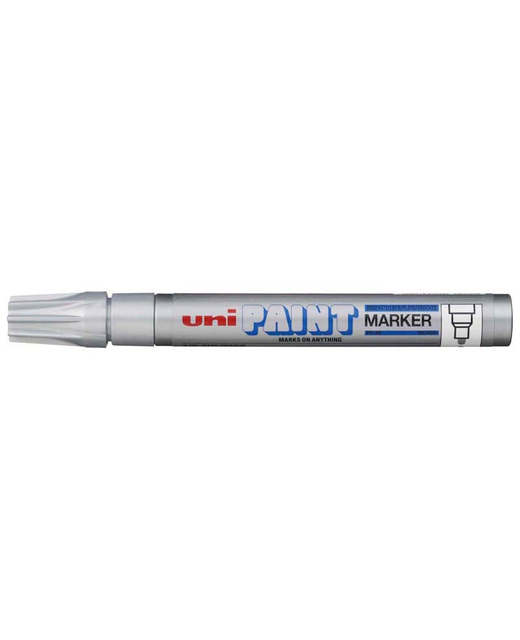 UNI PAINT MARKER 2.8MM BULLET TIP SILVER PX-20
