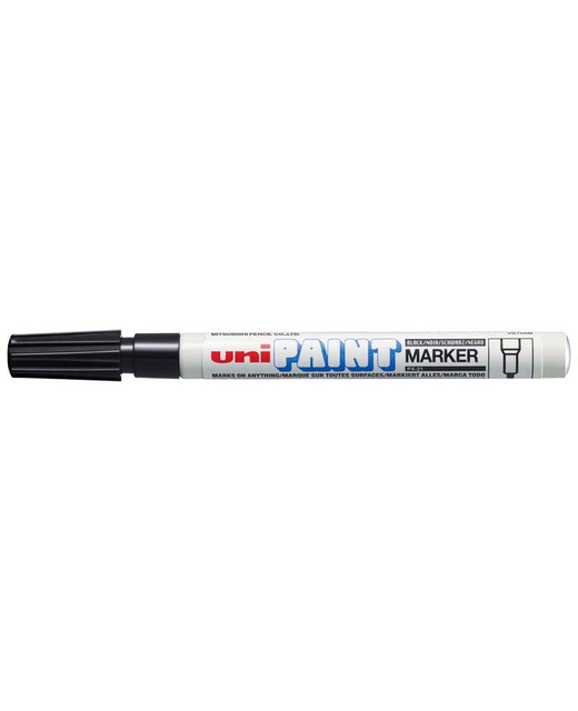 UNI PAINT MARKER 1.2MM BULLET TIP BLACK PX-21