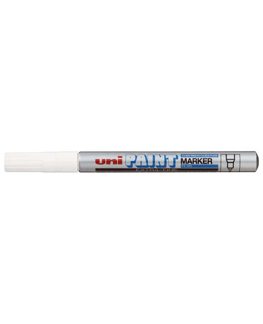 UNI PAINT MARKER 0.8MM BULLET TIP SILVER PX-203