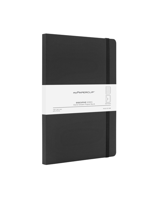 MY PAPERCLIP EXECUTIVE SERIES LARGE NOTEBOOK RULED BLACK