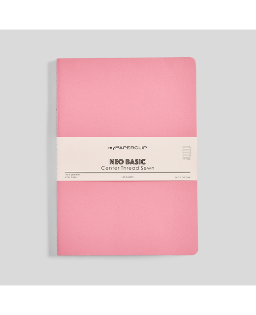 MYPAPERCLIP NEO BASIC B5 NOTEBOOK RULED PINK
