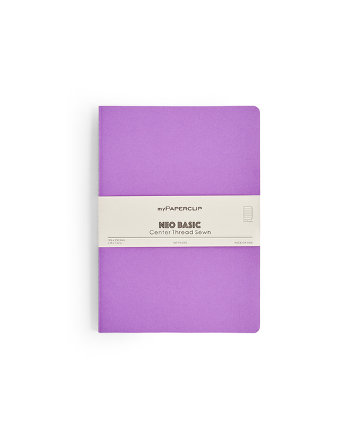 MYPAPERCLIP NEO BASIC B5 NOTEBOOK PLAIN PURPLE